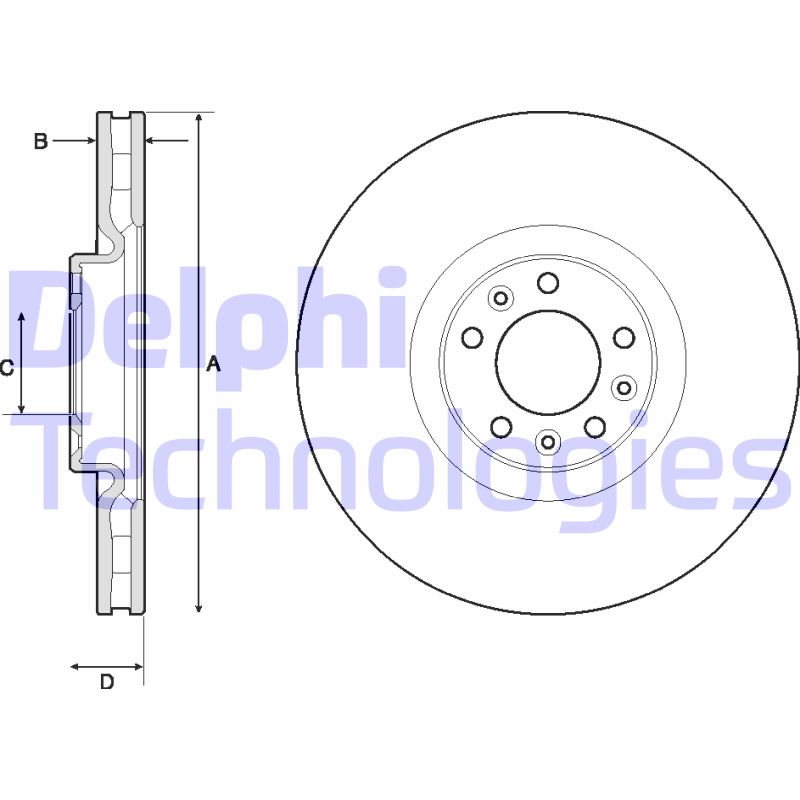 Disc frana BG9151C DELPHI