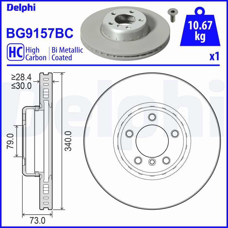 Disc frana BG9157BC DELPHI