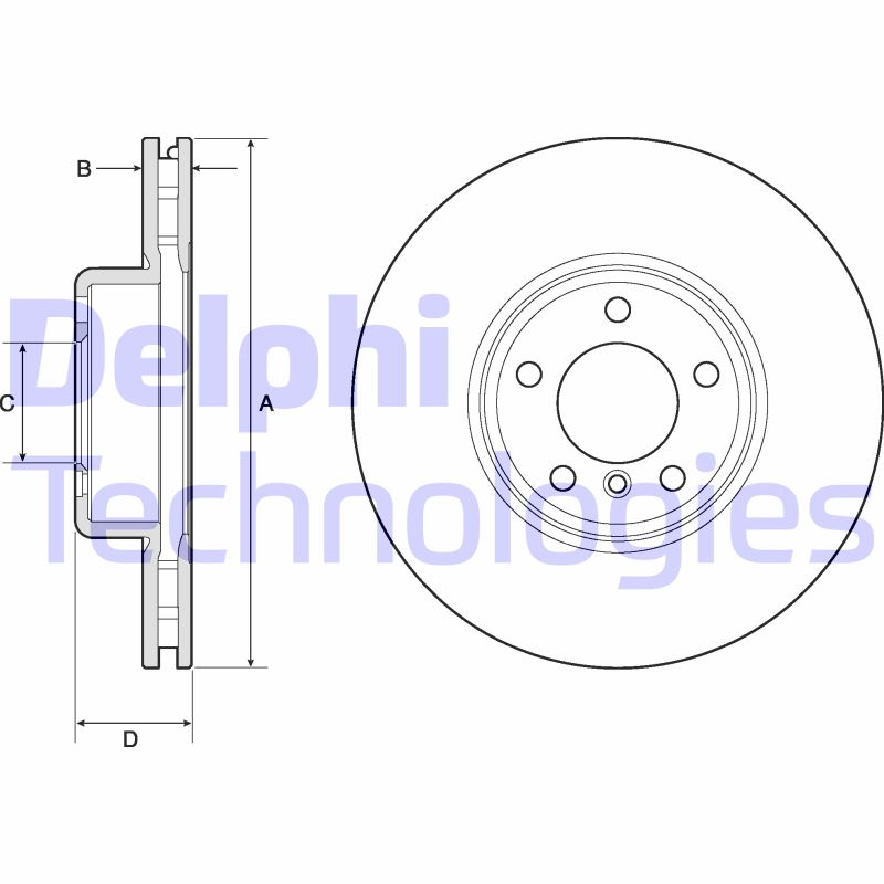 Disc frana BG9157C DELPHI