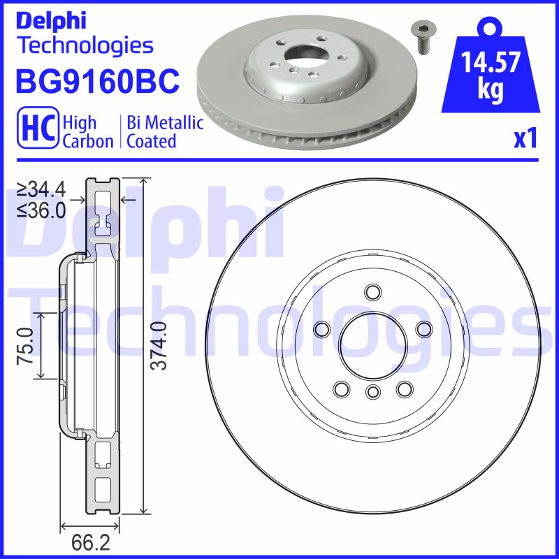 Disc frana BG9160BC DELPHI