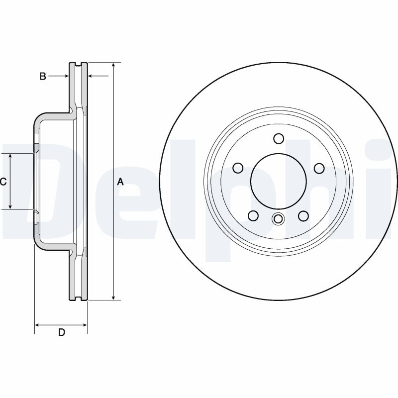 Disc frana BG9162C DELPHI