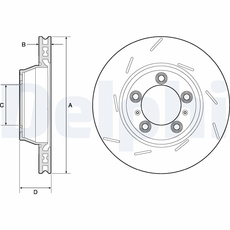 Disc frana BG9164C DELPHI