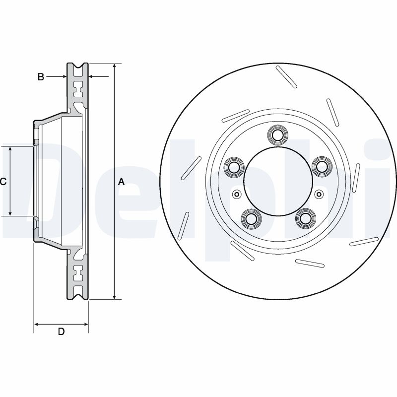 Disc frana BG9165C DELPHI