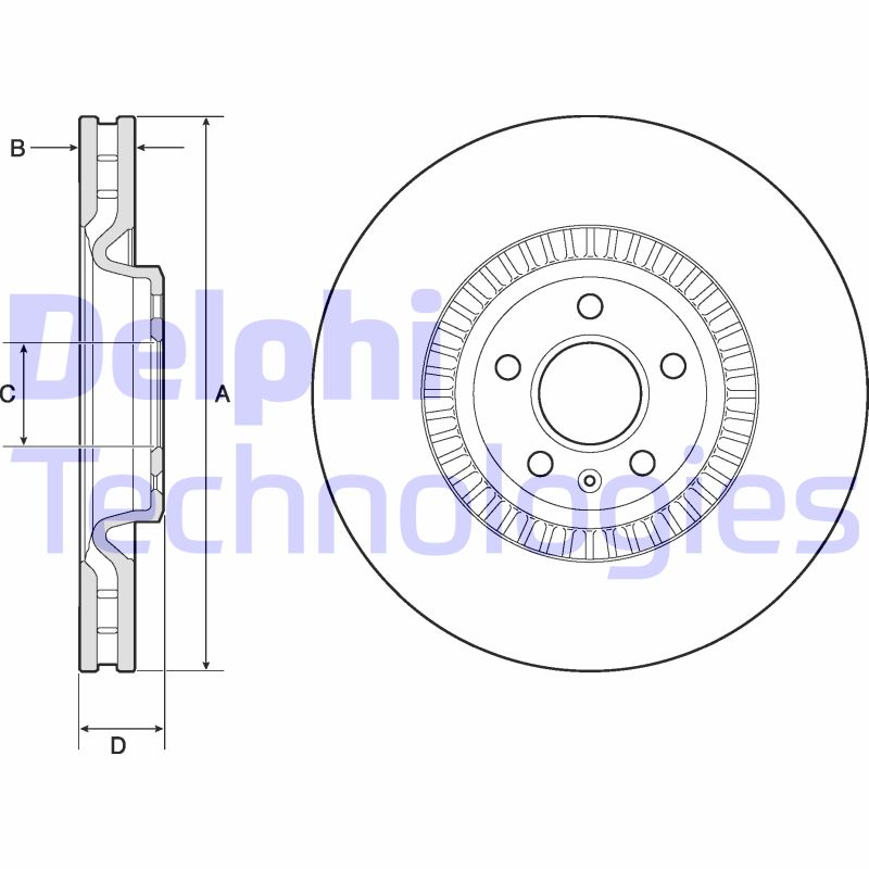 Disc frana BG9171C DELPHI