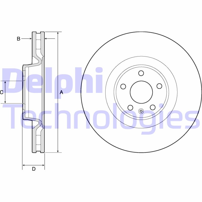 Disc frana BG9172C DELPHI