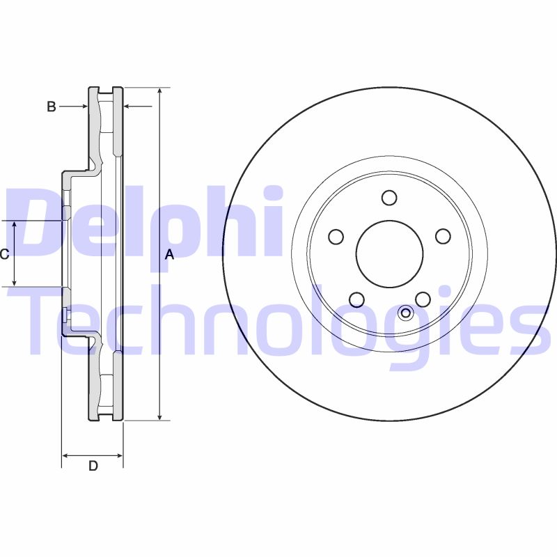 Disc frana BG9174C DELPHI