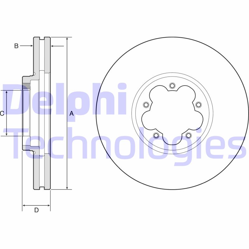 Disc frana BG9176C DELPHI