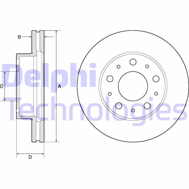 Disc frana BG9180C DELPHI