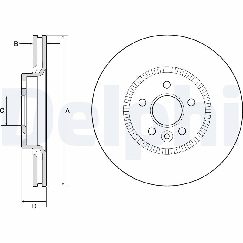 Disc frana BG9184C DELPHI