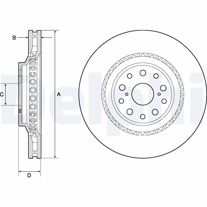 Disc frana BG9186C DELPHI