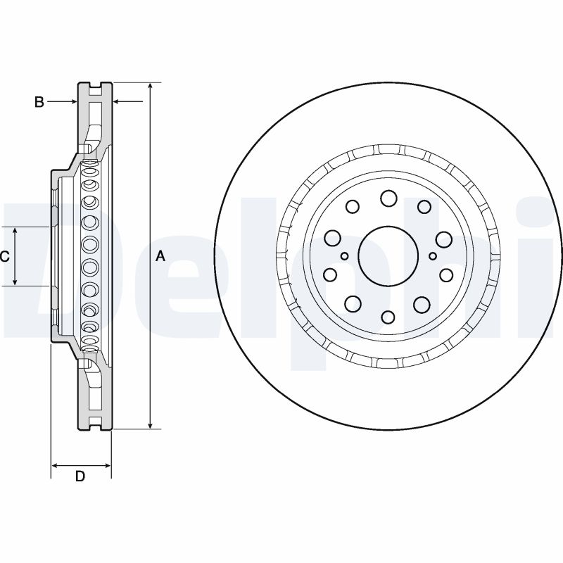 Disc frana BG9187C DELPHI