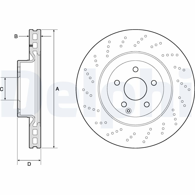 Disc frana BG9188C DELPHI