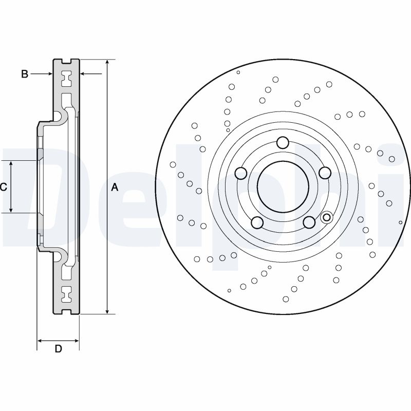 Disc frana BG9189C DELPHI