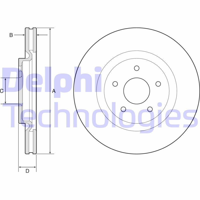 Disc frana BG9195C DELPHI