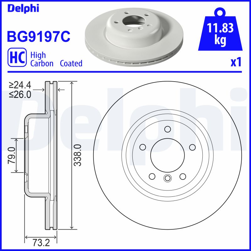 Disc frana BG9197C DELPHI