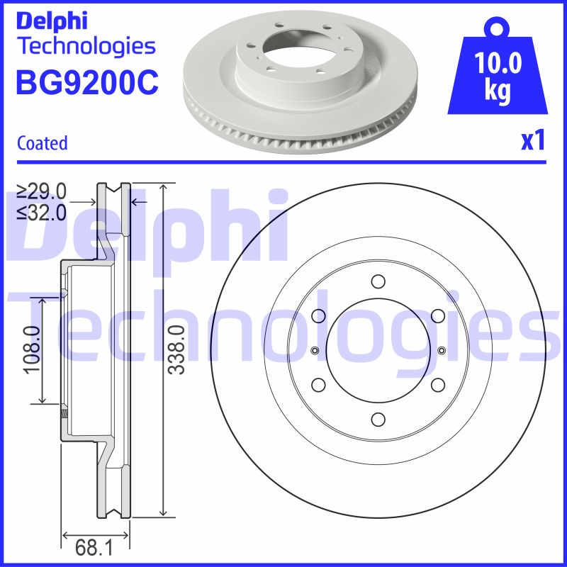 Disc frana BG9200C DELPHI