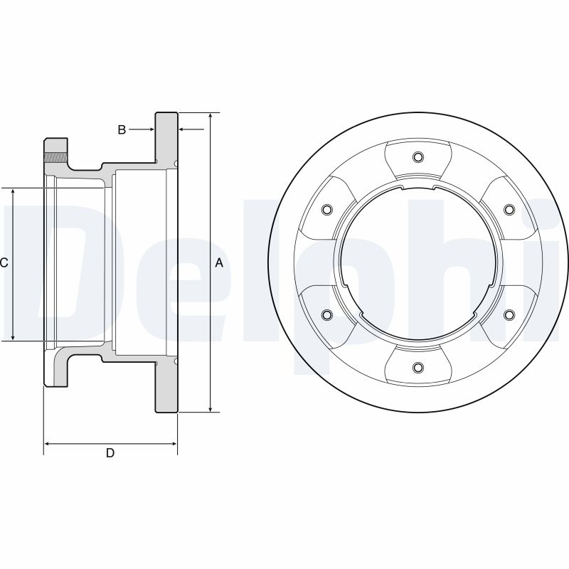 Disc frana BG9201 DELPHI