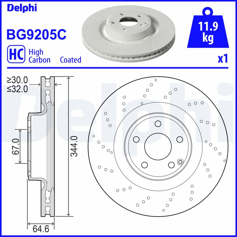 Disc frana BG9205C DELPHI