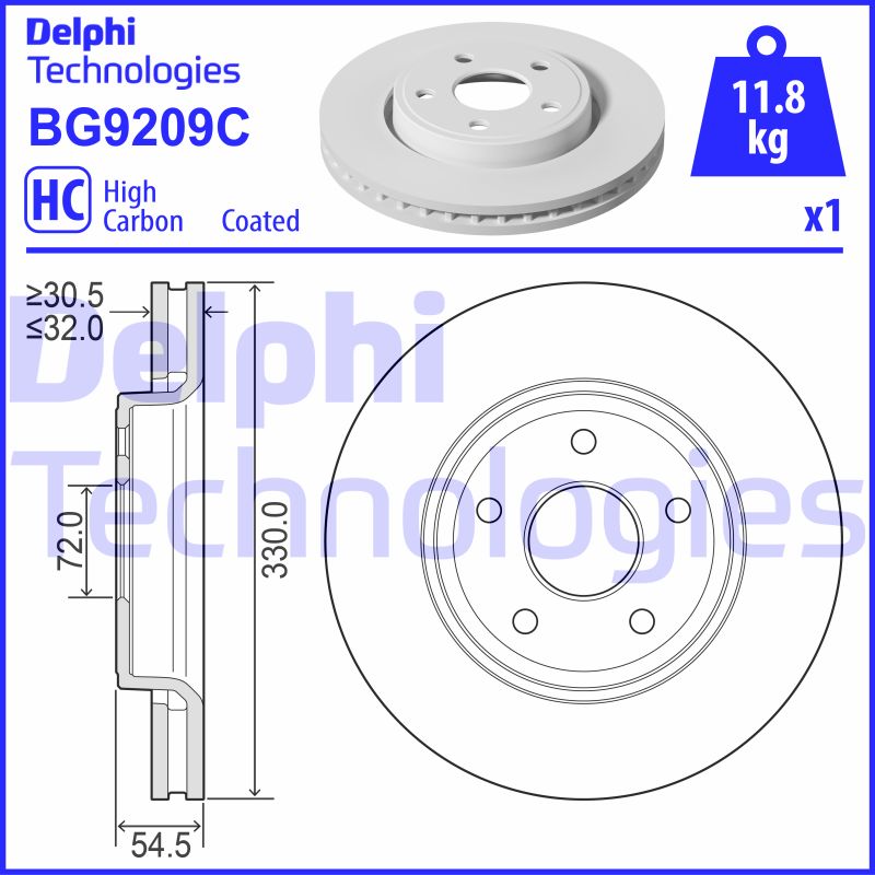 Disc frana BG9209C DELPHI