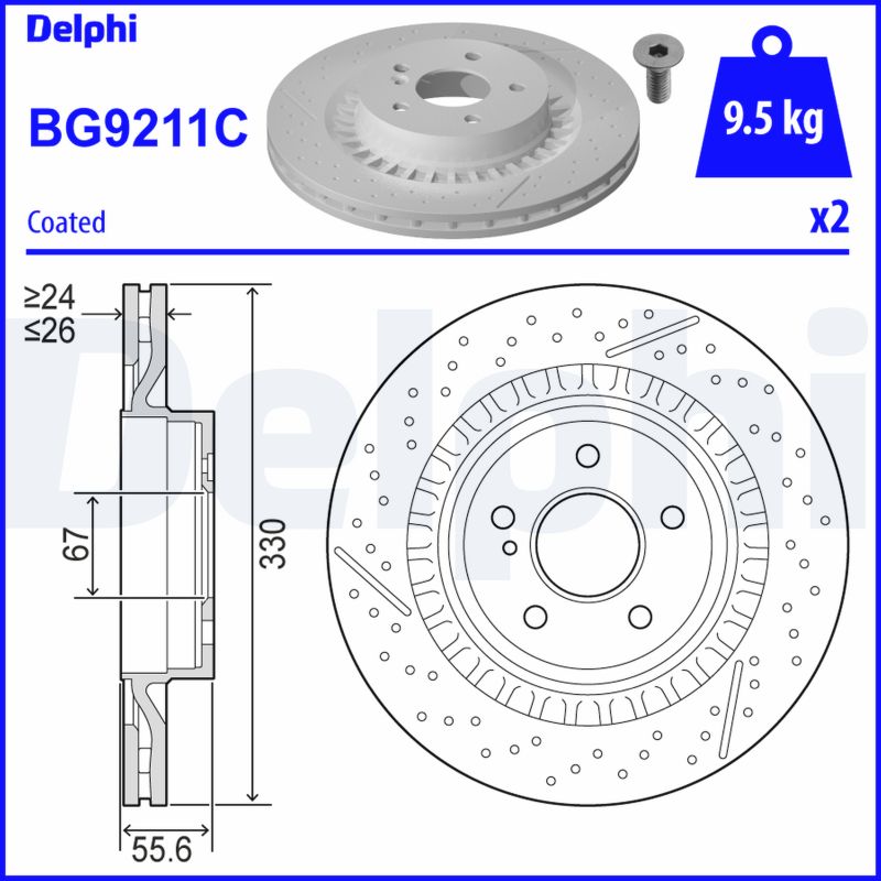 Disc frana BG9211C DELPHI