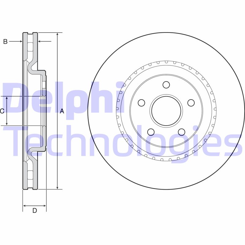 Disc frana BG9213C DELPHI