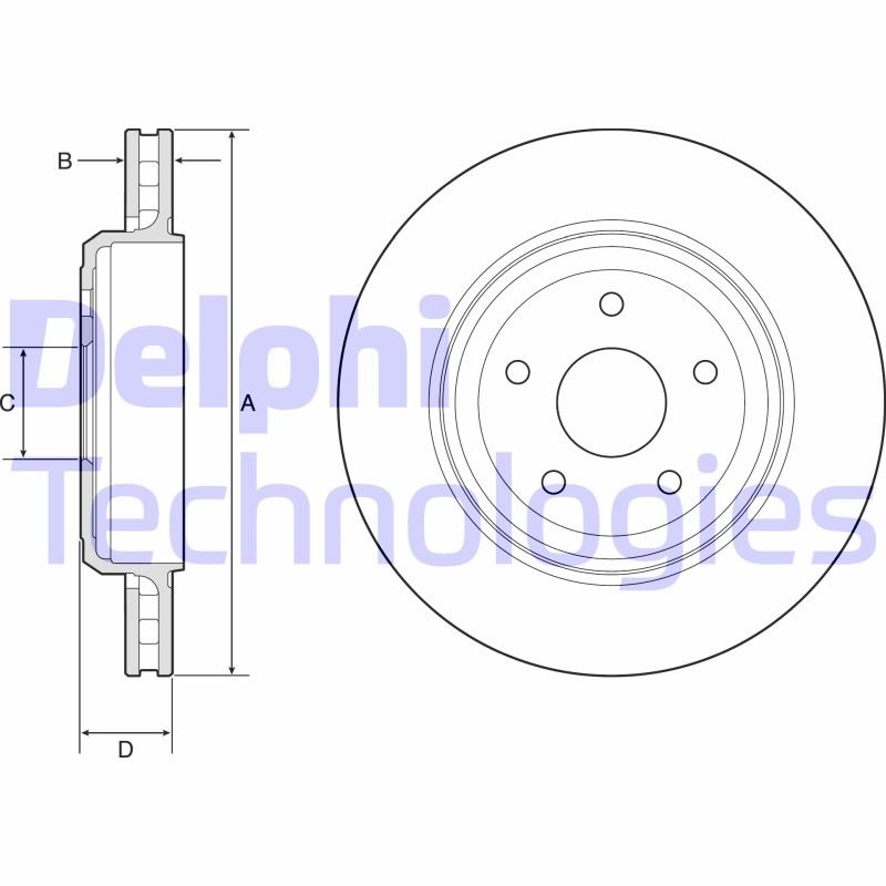 Disc frana BG9214C DELPHI