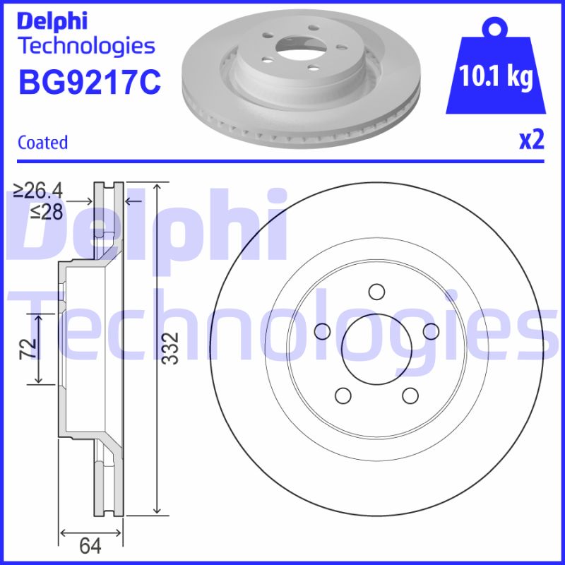 Disc frana BG9217C DELPHI