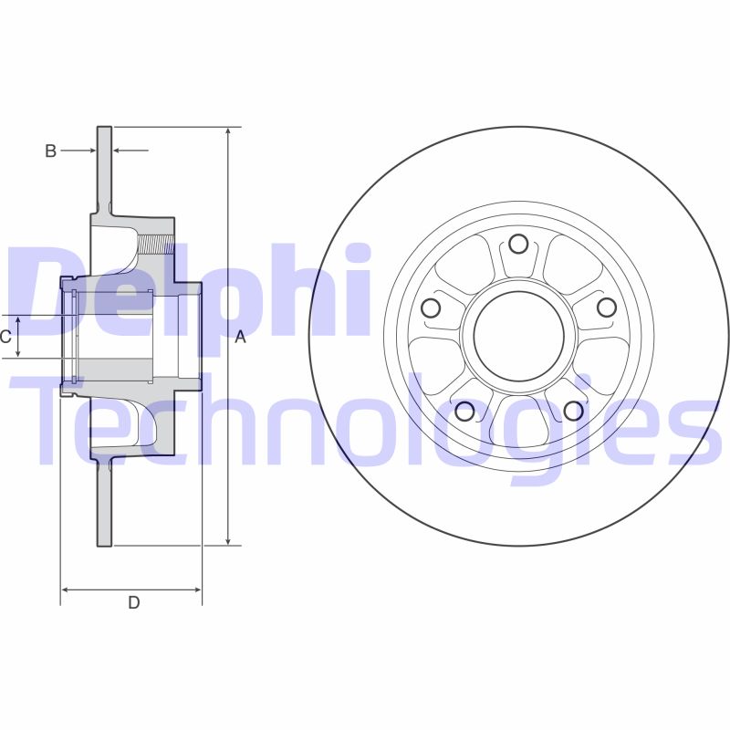 Disc frana BG9230RSC DELPHI