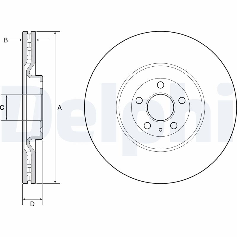 Disc frana BG9233C DELPHI