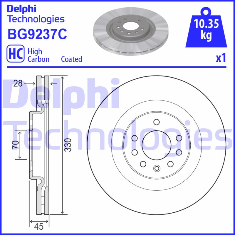 Disc frana BG9237C DELPHI