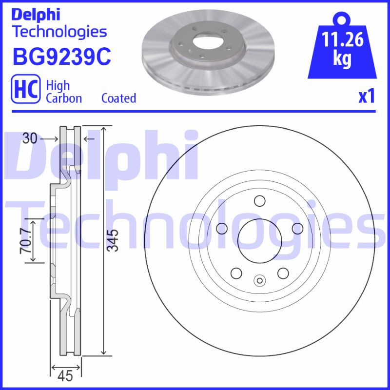 Disc frana BG9239C DELPHI