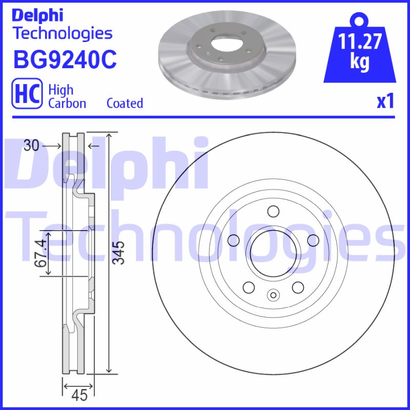 Disc frana BG9240C DELPHI