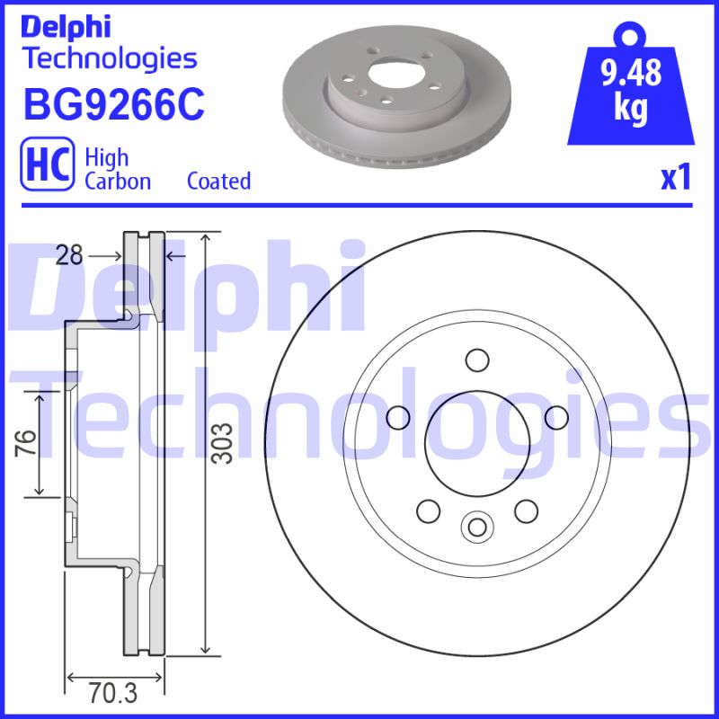 Disc frana BG9266C DELPHI