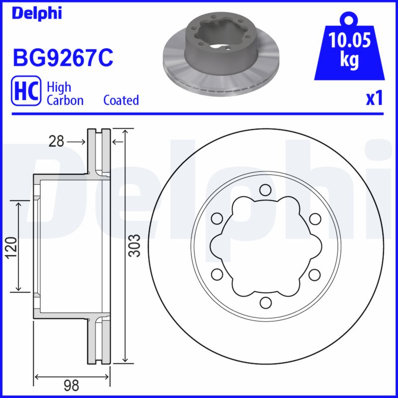 Disc frana BG9267C DELPHI