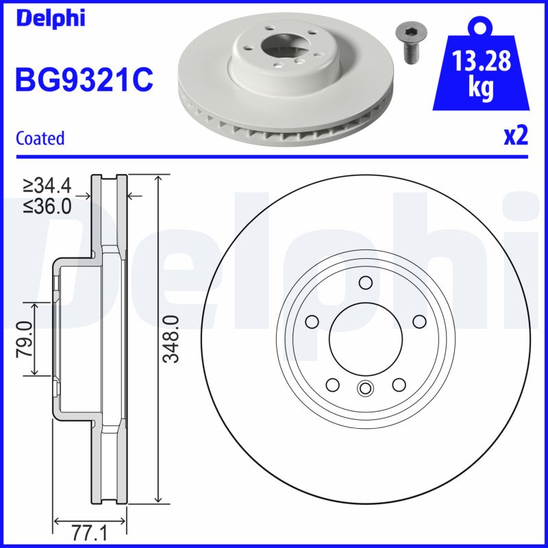 Disc frana BG9321C DELPHI