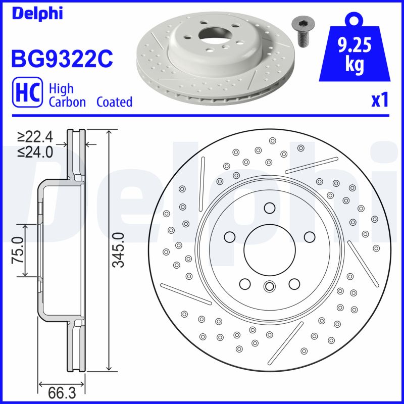 Disc frana BG9322C DELPHI
