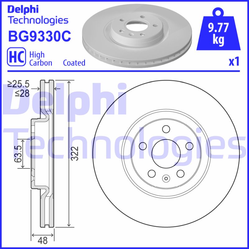 Disc frana BG9330C DELPHI