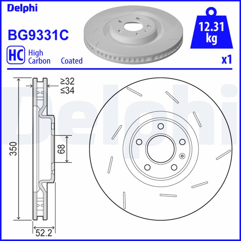 Disc frana BG9331C DELPHI