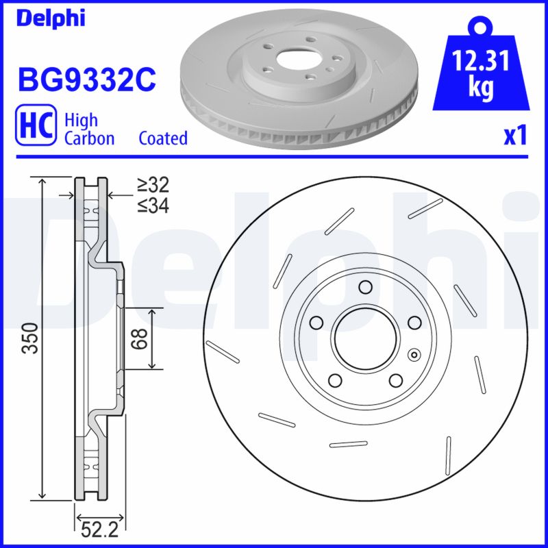 Disc frana BG9332C DELPHI