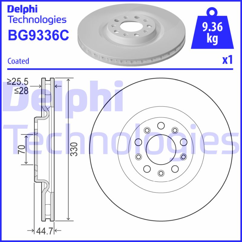 Disc frana BG9336C DELPHI