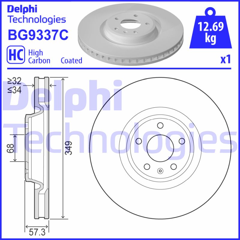 Disc frana BG9337C DELPHI