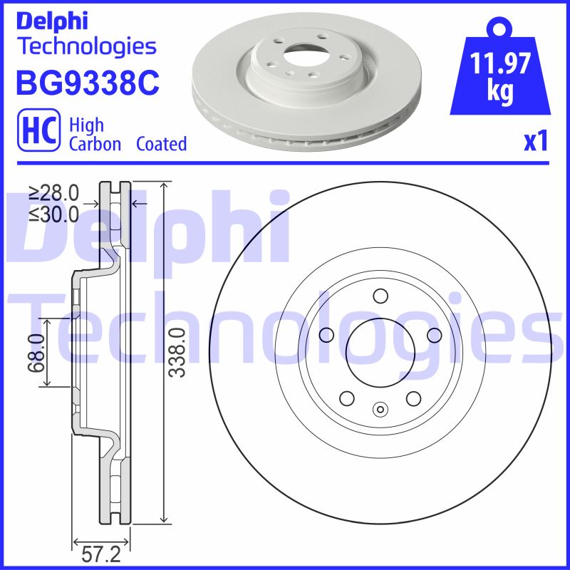 Disc frana BG9338C DELPHI