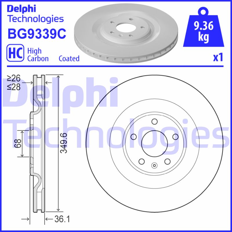 Disc frana BG9339C DELPHI