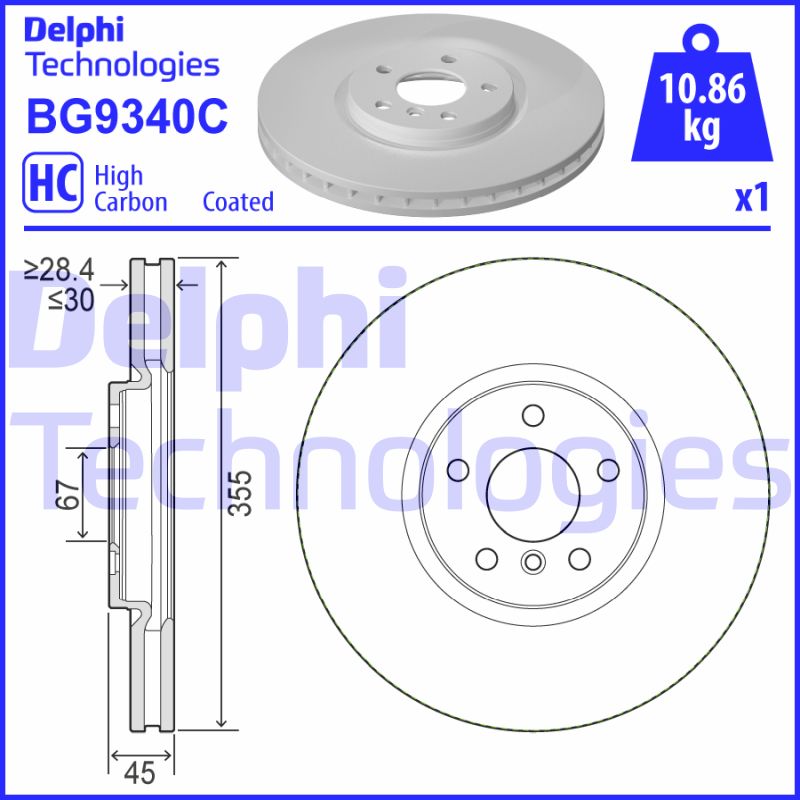 Disc frana BG9340C DELPHI