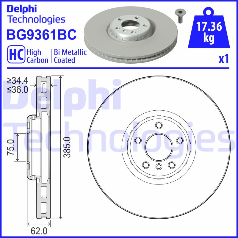 Disc frana BG9361BC DELPHI