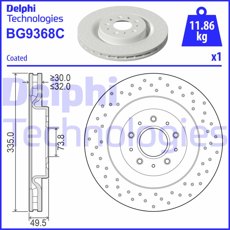 Disc frana BG9368C DELPHI