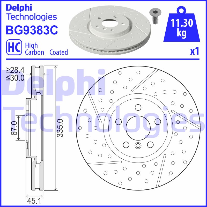 Disc frana BG9383C DELPHI