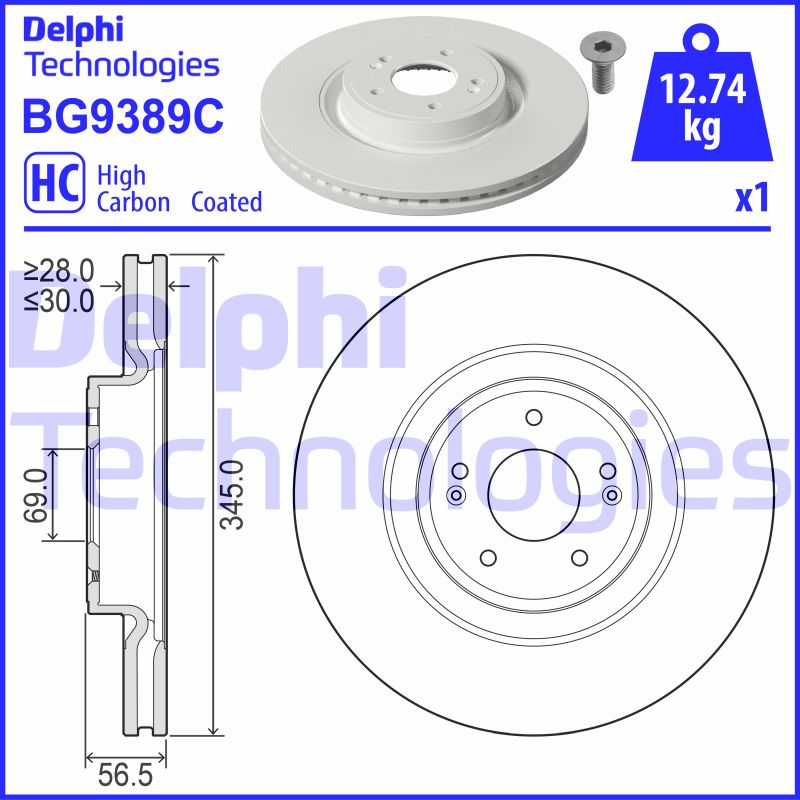 Disc frana BG9389C DELPHI