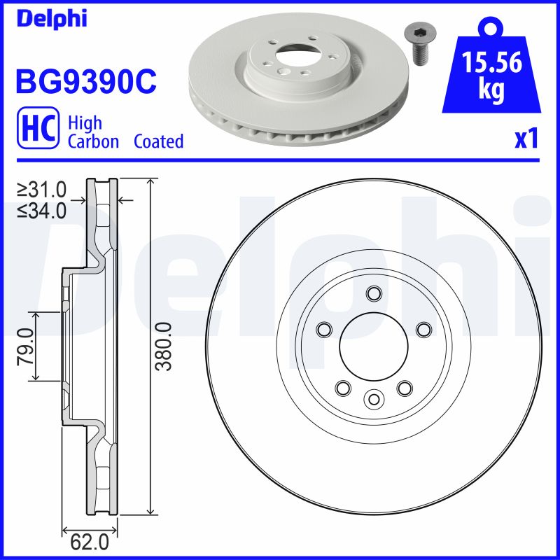 Disc frana BG9390C DELPHI