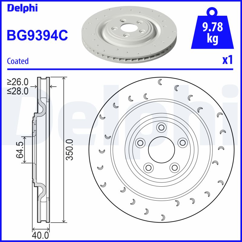 Disc frana BG9394C DELPHI